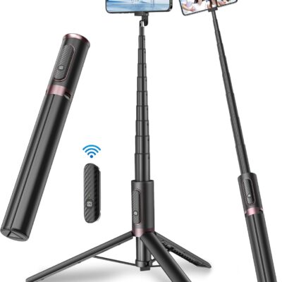 67-inch Selfie Stick Tripod with Remote (Black)