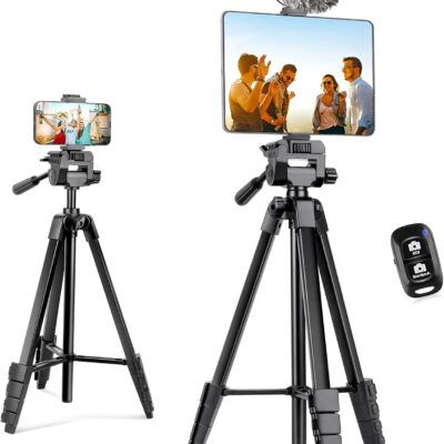 64-inch Extendable Tripod for Phones and Cameras